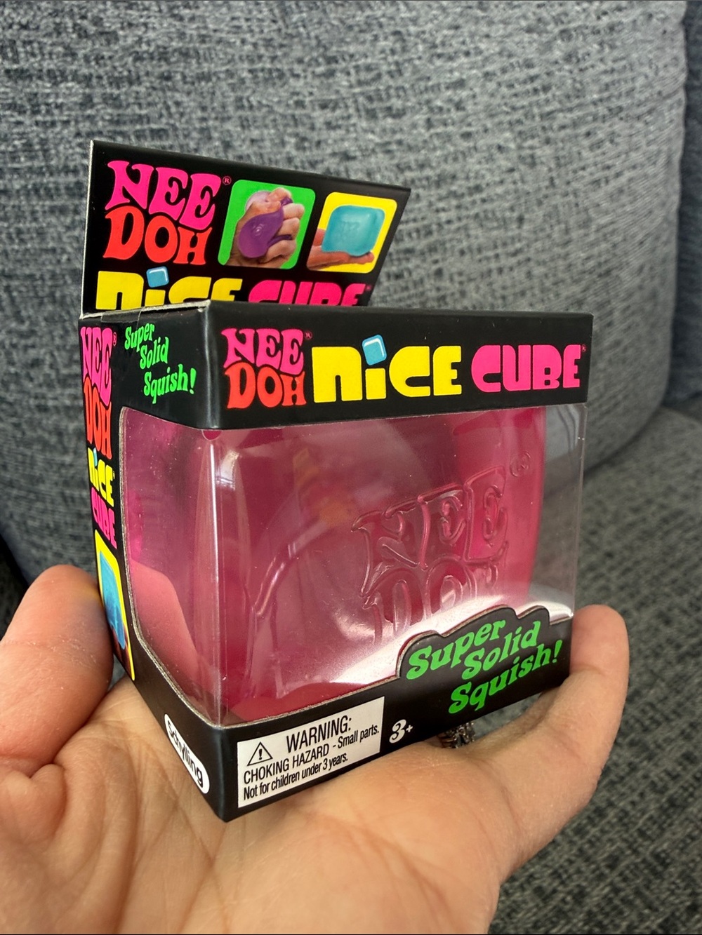 BNIB NeeDoh Nice Cube, Pink